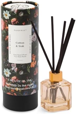 Paddywax Botanica Scented Oil Diffuser in White Glass Bottle