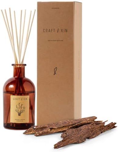 Craft Kin Oud Wood Reed Diffuser Set