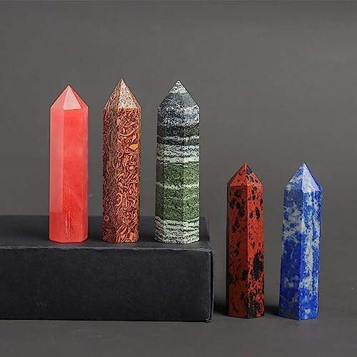 KatLin Green Zebra Stone Crystal Wand for Home Decor