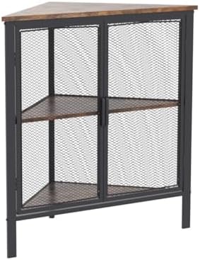 VECELO 3-Tier Corner Shelf Organizer Brown