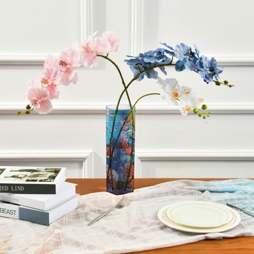Turtle Plastic Cylinder Vase with Floating Candle Holder