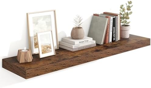 48 Inch Floating Shelves for Wall Storage and Display