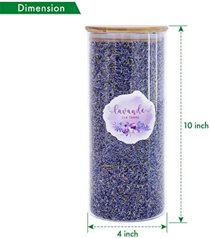 8 Cups Lavender in Large Glass Bottle for Sachets