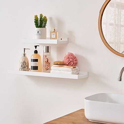 Floating Shelf Wall Storage Shelves 12 Inch White Oak Wood