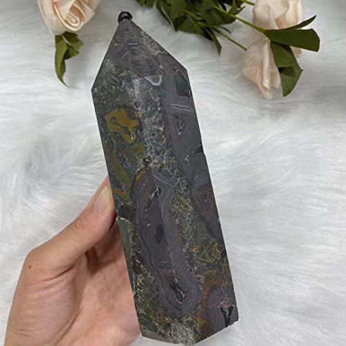 PEKMAR Crystal Quartz Obelisk for Home Decoration