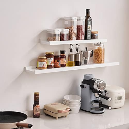 Floating Shelf Wall Storage Shelves 12 Inch White Oak Wood