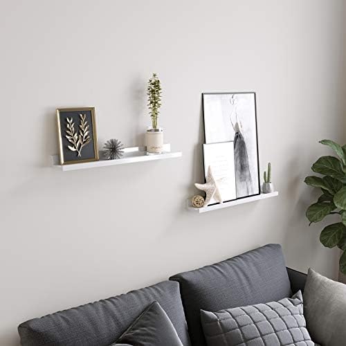 SONGMICS Floating Shelves Set of 2 Wall Mount