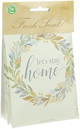 Fresh Scents Scented Sachet 3 Pack Lets Stay Home