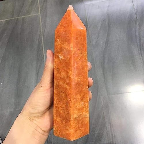 KatLin Golden Sun Crystal Quartz Tower for Reiki Healing and Home Decor