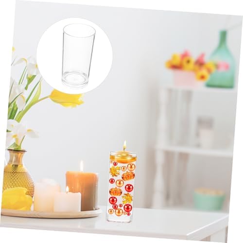 Acrylic Floating Candle Holder Cylinder Vase for Home Decor and Wedding Centerpieces