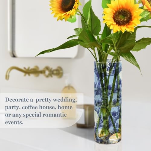 Funny Skull Hurricane Floating Candle Holder 118x39 Inch Clear Vase