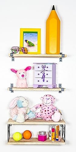 2 Moons Floating Shelves for Home Decor