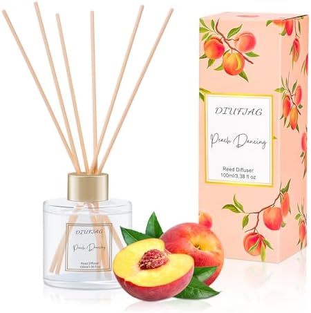 100ml Scent Diffuser with 6 Fiber Sticks Peach