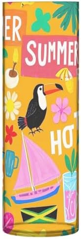 Summer Island Coconut Orange Plastic Hurricane Candle Holder 118 x 39 Inch