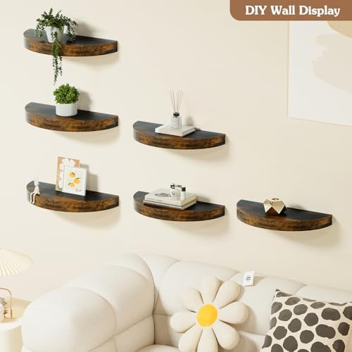 Olakee Floating Shelves Set of 3 Carbonized Black