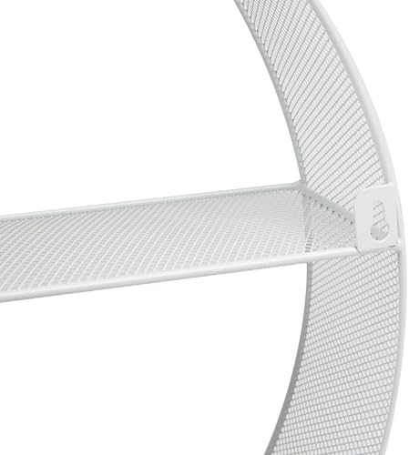 Mind Reader Circular Floating Shelves Wall Decor Accent Shelf Office Bathroom