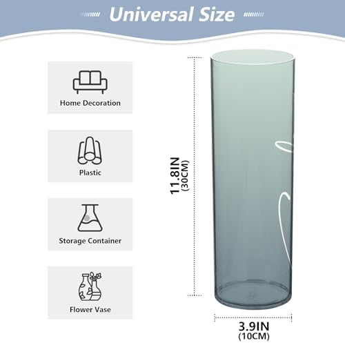 Custom Grey Gradient Vase for Centerpieces