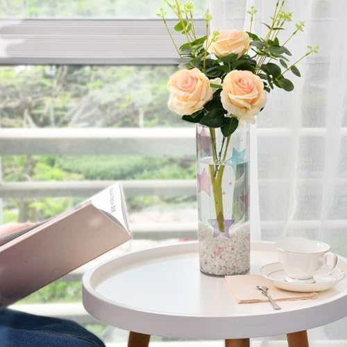 Multicolored Stars Plastic Hurricane Candle Holder 118 x 39 Inch