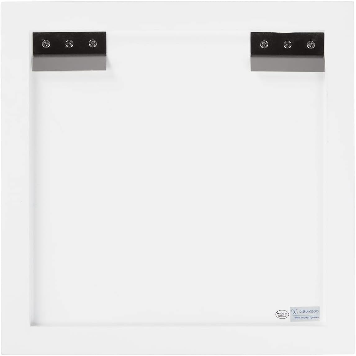 Displays2go Floating Wall Cube Shelf - White