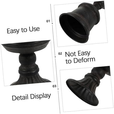 Cabilock 1Pc Metal Flower Vase for Floral Arrangements Decor