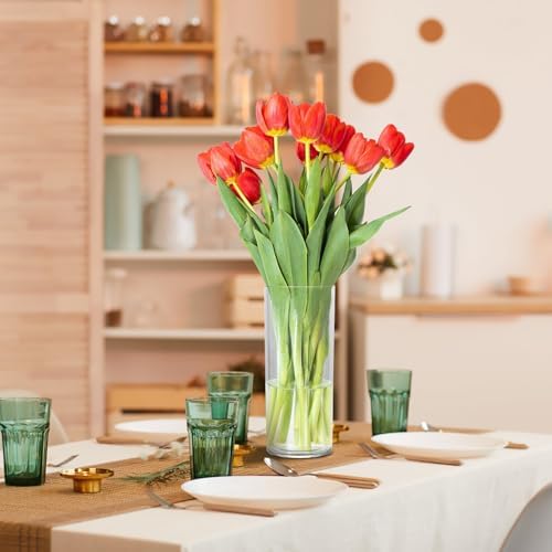 Suream Acrylic Hurricane Vases 3 Pack Floating Candle Holder