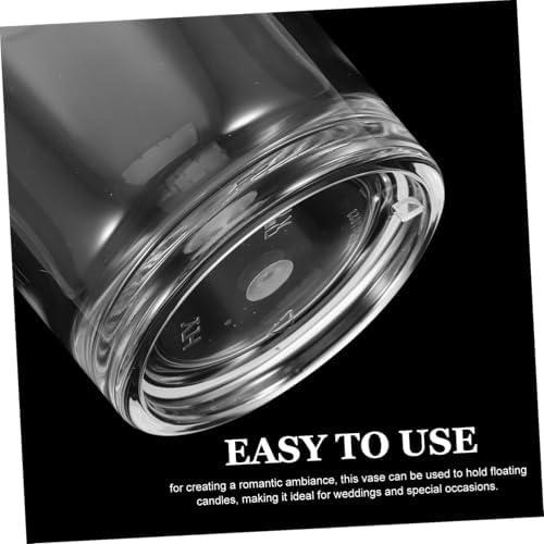 Mobestech Acrylic Floating Candle Holder Vase for Home Decor and Wedding Centerpieces