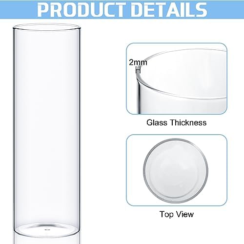 Sawysine 18 Pcs Clear Floating Candle Vases Set
