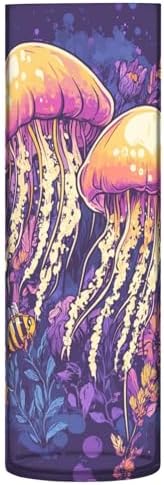 Art Jellyfish Purple Plastic Flower Vase 118 x 39 Inch Decorative
