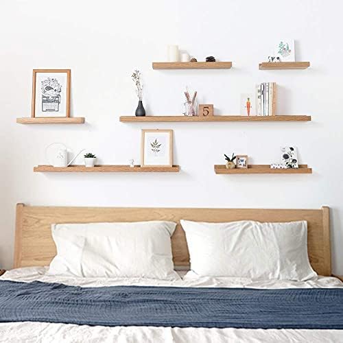HOMWOO 12 Inch Walnut Floating Wall Shelf