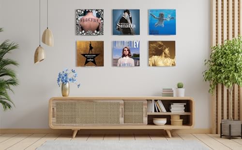 Clear Vinyl Record Wall Shelf 8 Pack 7 Inch