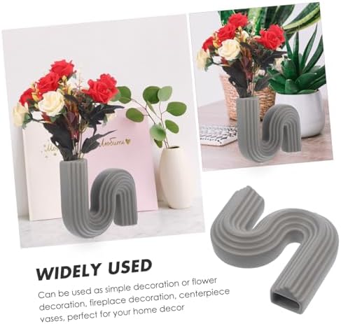 Geometric Ceramic Flower Vase for Dried and Fresh Flowers