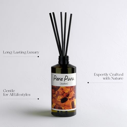 Amber Scent Premium Reed Diffuser Set 2 Pack