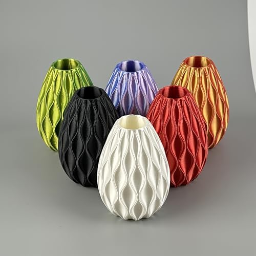 3D Printed Mini Wavy Vase - Blue Pink