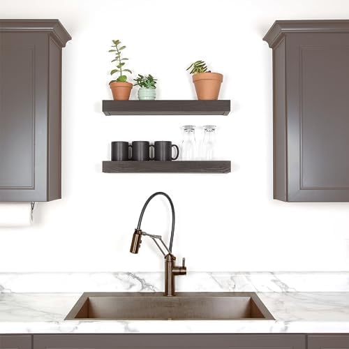 HIGH MIGHTY 36 Floating Shelf 25lbs Black