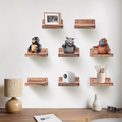 NIUBEST Small Floating Shelf 4x4 Inch Wall Display Ledges