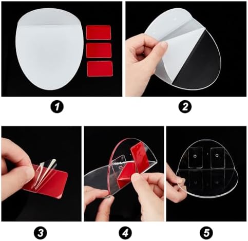 AHANDMAKER 4 Sets Acrylic Floating Shelves