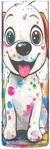 Sweet White Labrador Retriever Cylinder Vase 118x39 Inch Decor