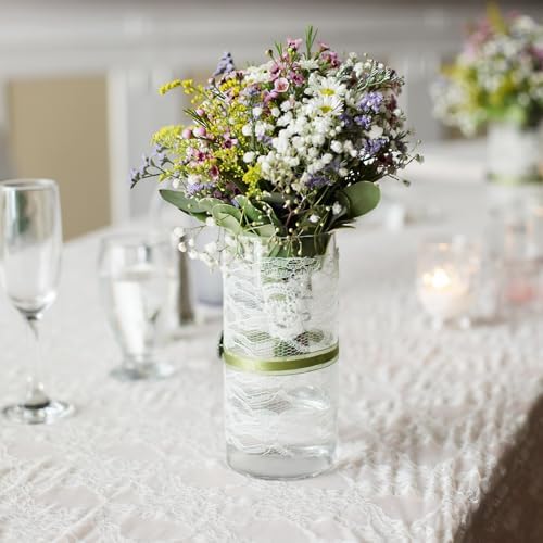 Tall 59 Inch Glass Cylinder Vase for Wedding and Home Decor