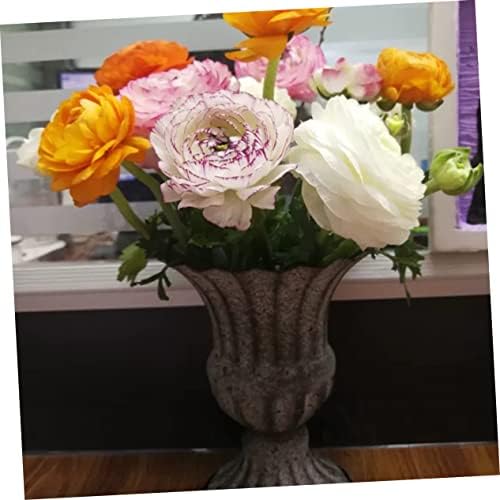 Elegant Dried Flower Vase Wrought Iron Planter for Home and Garden