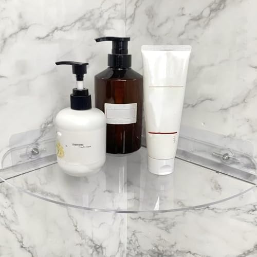 NUTNAPH Acrylic Corner Shower Shelves 2 Pack