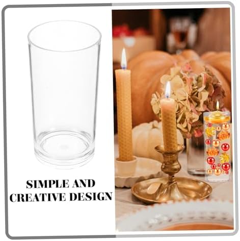 Acrylic Floating Candle Holder Clear Vase for Home Events