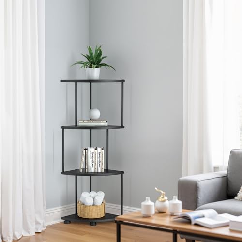 Haomsj 4 Tier Metal Corner Shelf Stand 41 Inches