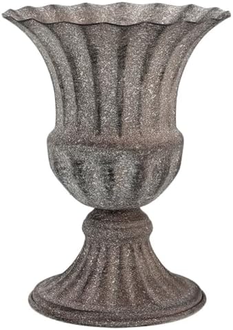 Luxshiny Cemetery Vase Iron Flower Holder for Graves