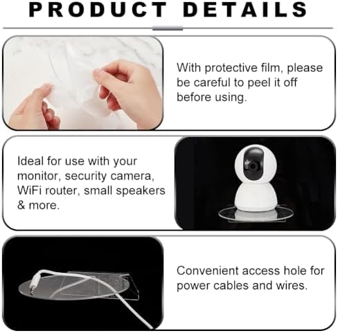 AHANDMAKER 4Pcs Acrylic Floating Shelves