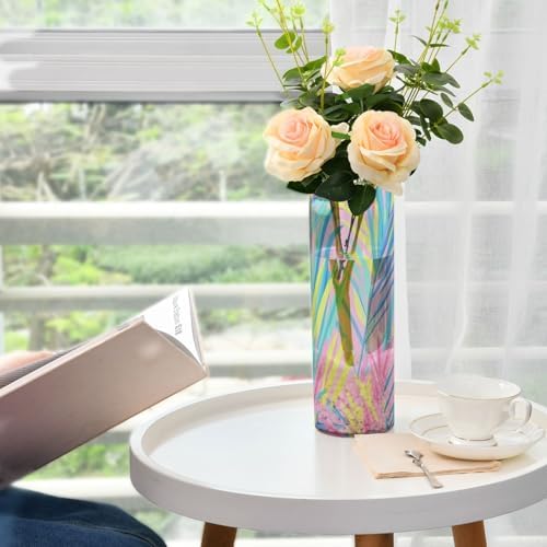 Tropical Plants Plastic Flower Vase for Home Decor