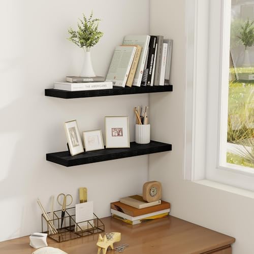 Fun Memories Floating Shelve Set of 2 Black