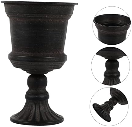 Cabilock 1Pc Metal Flower Vase for Floral Arrangements Decor