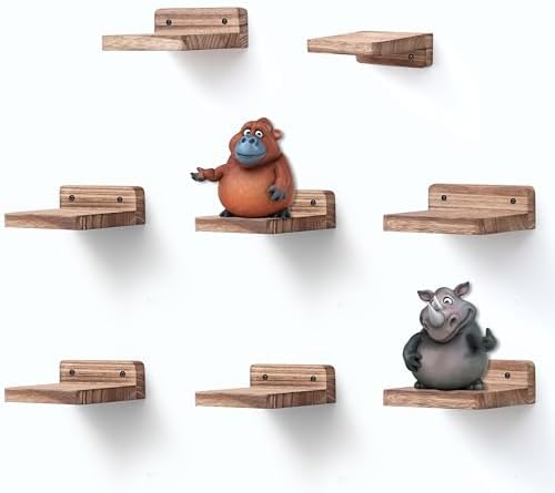 NIUBEST Small Floating Shelf 4x4 Inch Wall Display Ledges