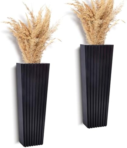 2PCS Modern Farmhouse Wall Planters for Dried Flowers and Artificial Plants