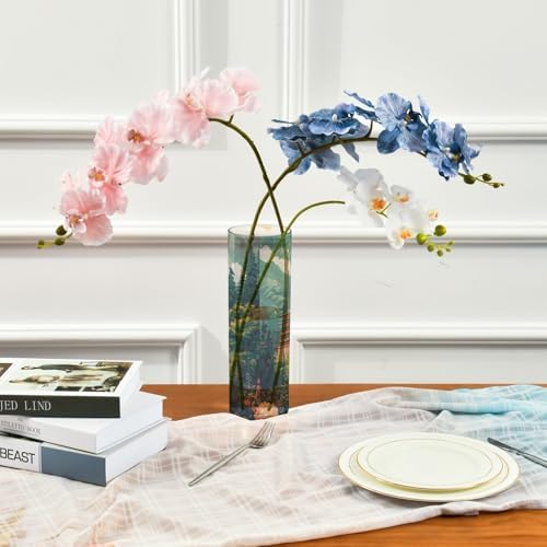Mountain Beauty Landscape Plastic Vase for Centerpieces 118x39 Inch